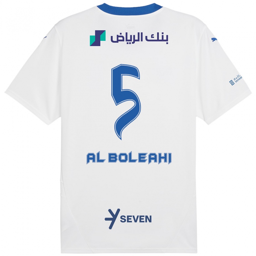 Heren Ali Al-Boleahi #5 Wit Blauw Uitshirt Uittenue 2024/25 T-Shirt België