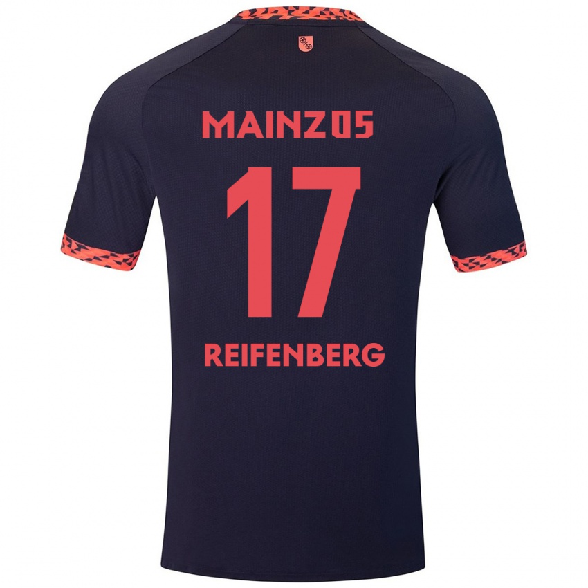 Heren Michelle Reifenberg #17 Blauw Koraalrood Uitshirt Uittenue 2024/25 T-Shirt België