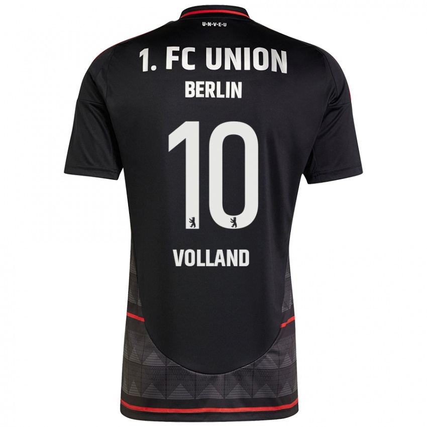 Homme Maillot Kevin Volland #10 Noir Tenues Extérieur 2024/25 T-Shirt Belgique