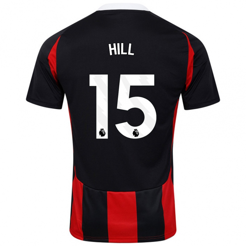 Heren Anisha Hill #15 Zwart Rood Uitshirt Uittenue 2024/25 T-Shirt België