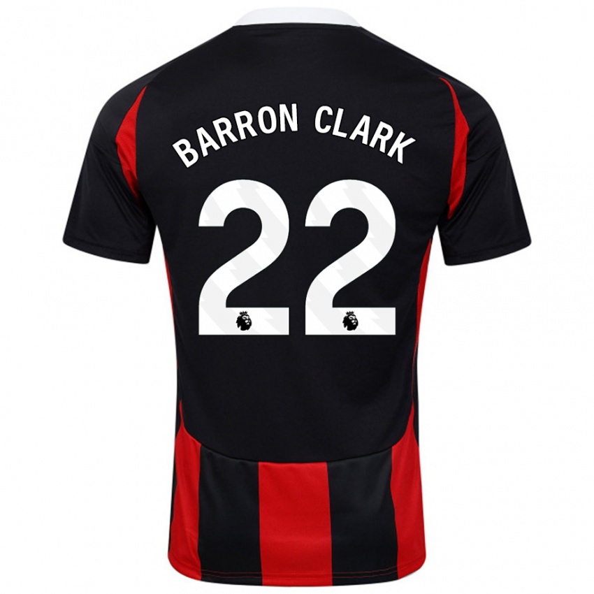 Heren Betty Barron-Clark #22 Zwart Rood Uitshirt Uittenue 2024/25 T-Shirt België