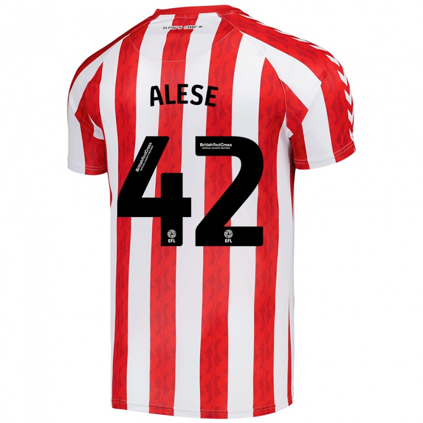 Dames Aji Alese #42 Rood Wit Thuisshirt Thuistenue 2024/25 T-Shirt België