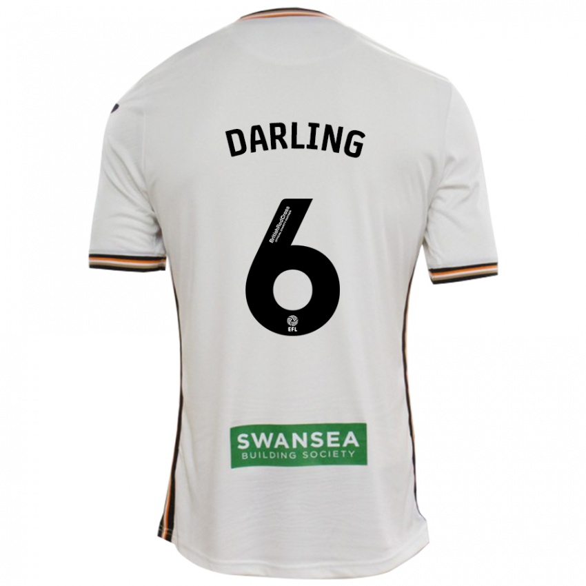 Dames Harry Darling #6 Wit Thuisshirt Thuistenue 2024/25 T-Shirt België