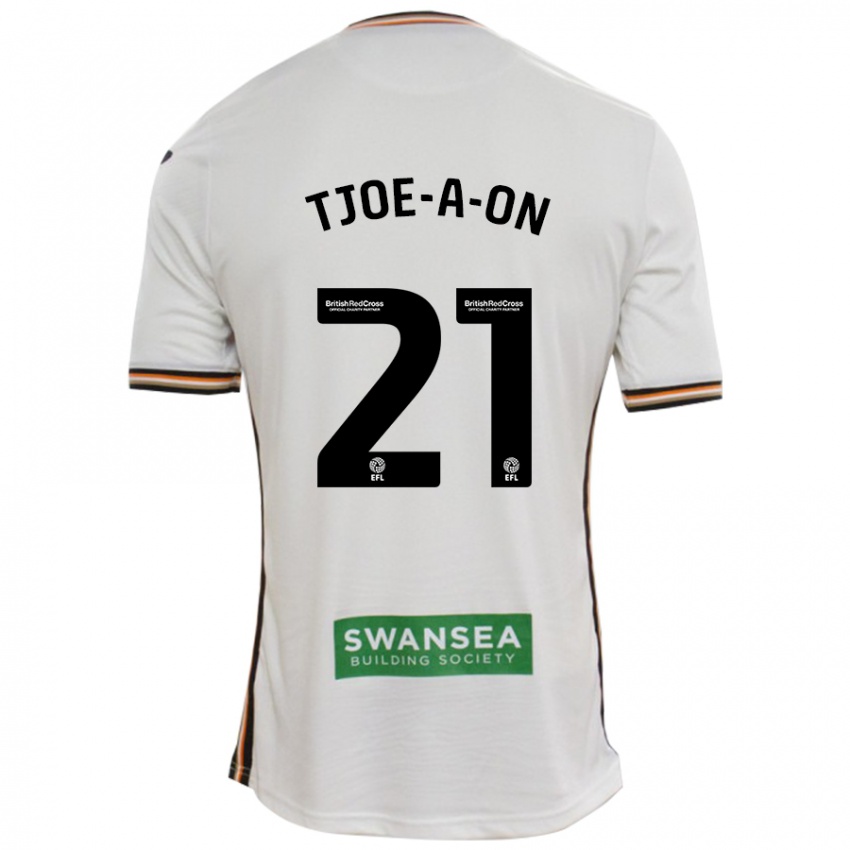 Dames Nathan Tjoe-A-On #21 Wit Thuisshirt Thuistenue 2024/25 T-Shirt België