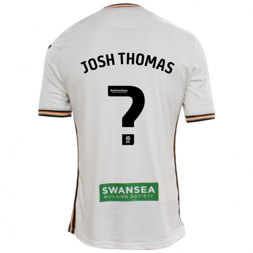 Dames Josh Thomas #0 Wit Thuisshirt Thuistenue 2024/25 T-Shirt België