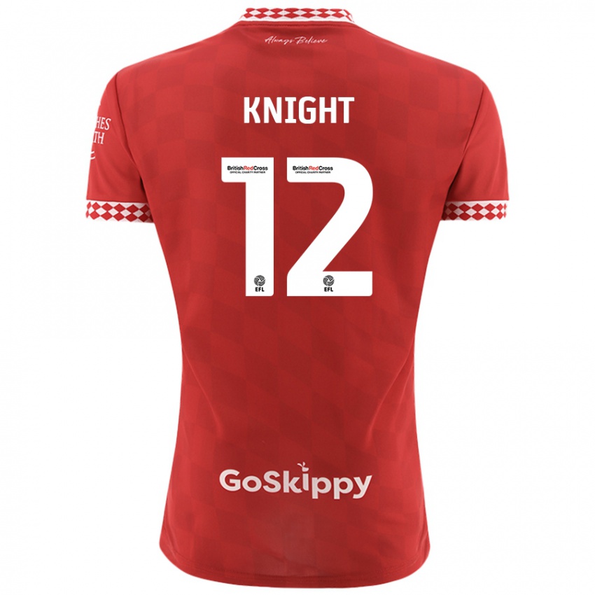 Dames Jason Knight #12 Rood Thuisshirt Thuistenue 2024/25 T-Shirt België