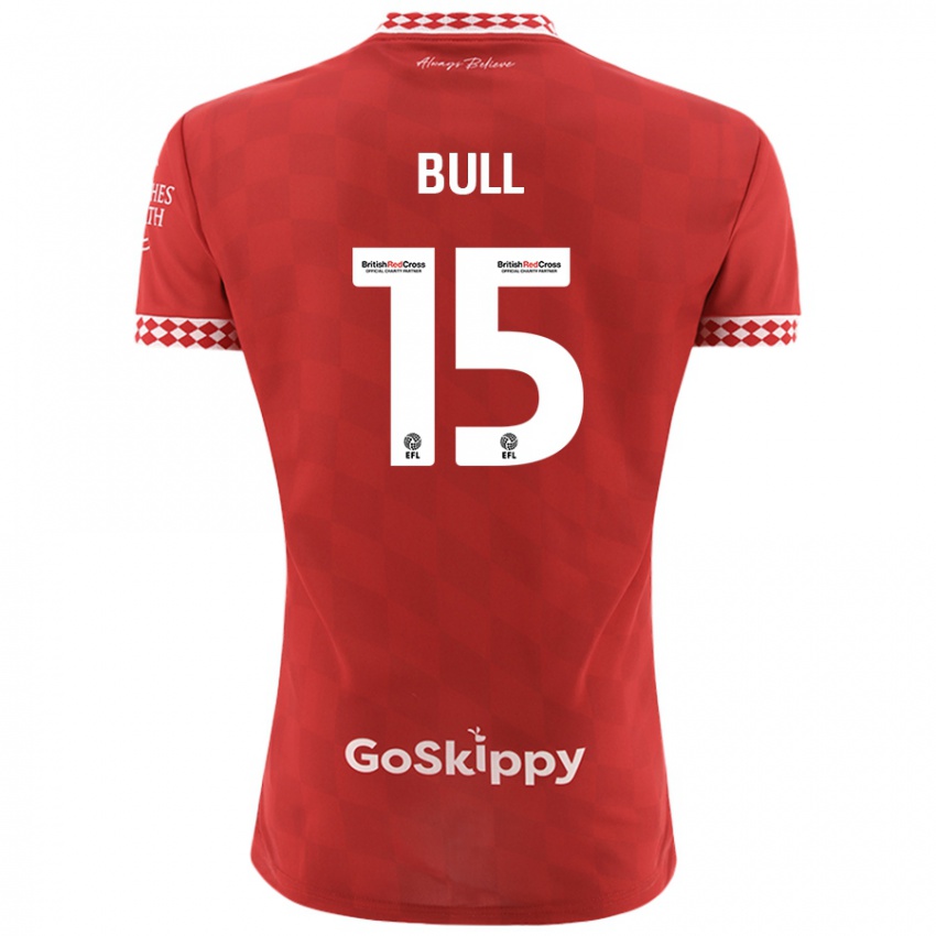 Dames Jasmine Bull #15 Rood Thuisshirt Thuistenue 2024/25 T-Shirt België