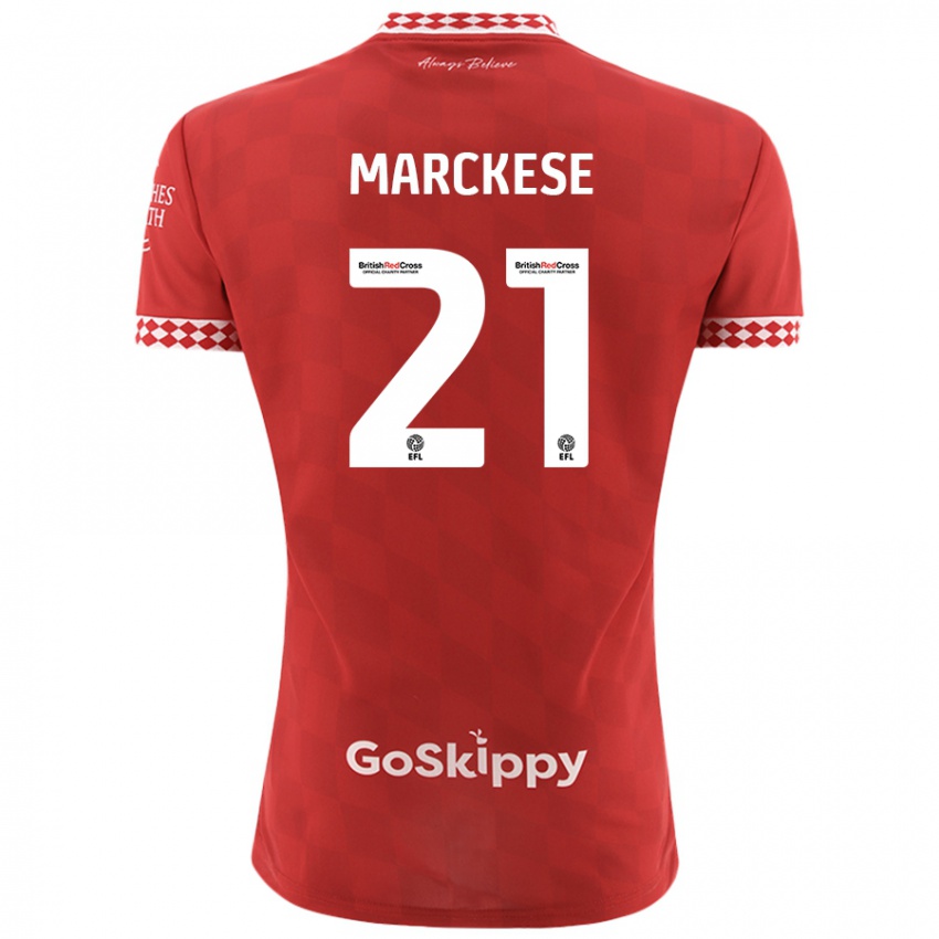 Dames Kaylan Marckese #21 Rood Thuisshirt Thuistenue 2024/25 T-Shirt België