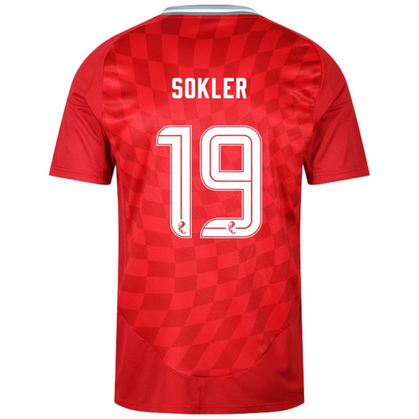 Damen Ester Sokler #19 Rot Heimtrikot Trikot 2024/25 T-Shirt Belgien