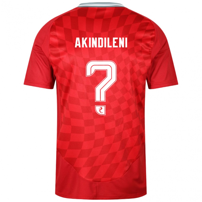 Dames Timothy Akindileni #0 Rood Thuisshirt Thuistenue 2024/25 T-Shirt België