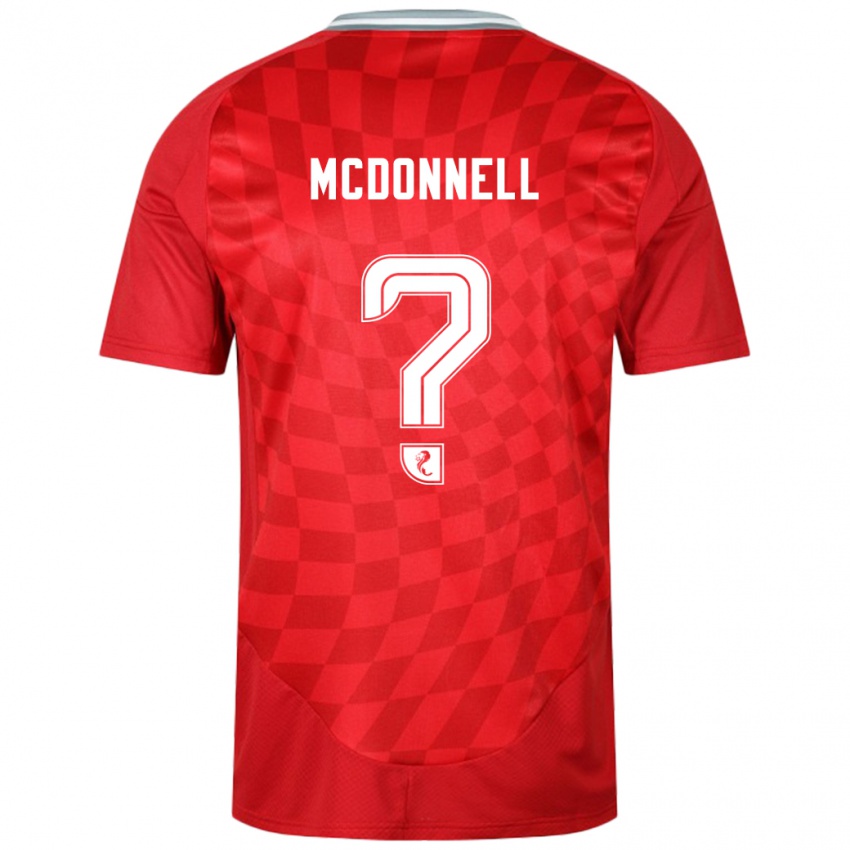 Dames Noah Mcdonnell #0 Rood Thuisshirt Thuistenue 2024/25 T-Shirt België