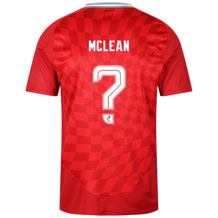 Dames Sam Mclean #0 Rood Thuisshirt Thuistenue 2024/25 T-Shirt België