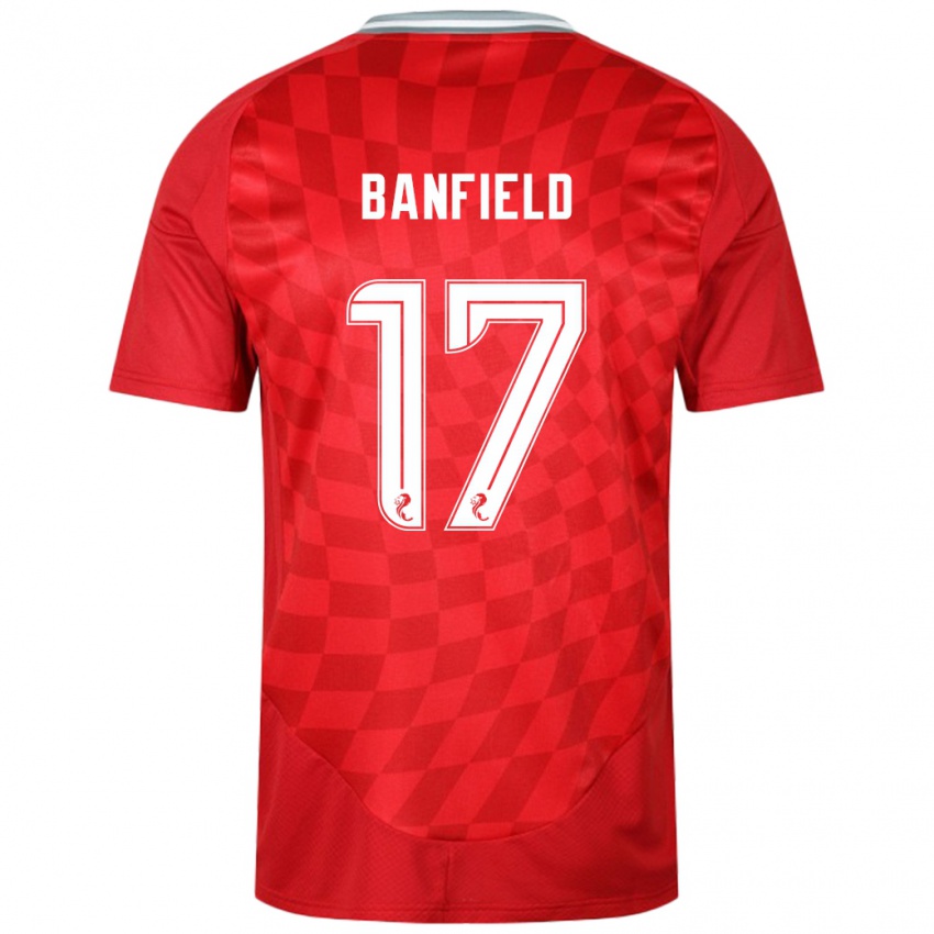 Dames Keeley Banfield #17 Rood Thuisshirt Thuistenue 2024/25 T-Shirt België