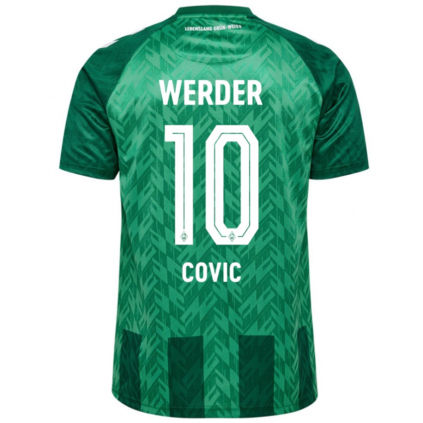 Dames Patrice Covic #10 Groen Thuisshirt Thuistenue 2024/25 T-Shirt België