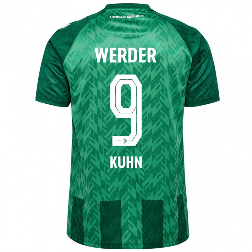 Damen Philipp Kühn #9 Grün Heimtrikot Trikot 2024/25 T-Shirt Belgien