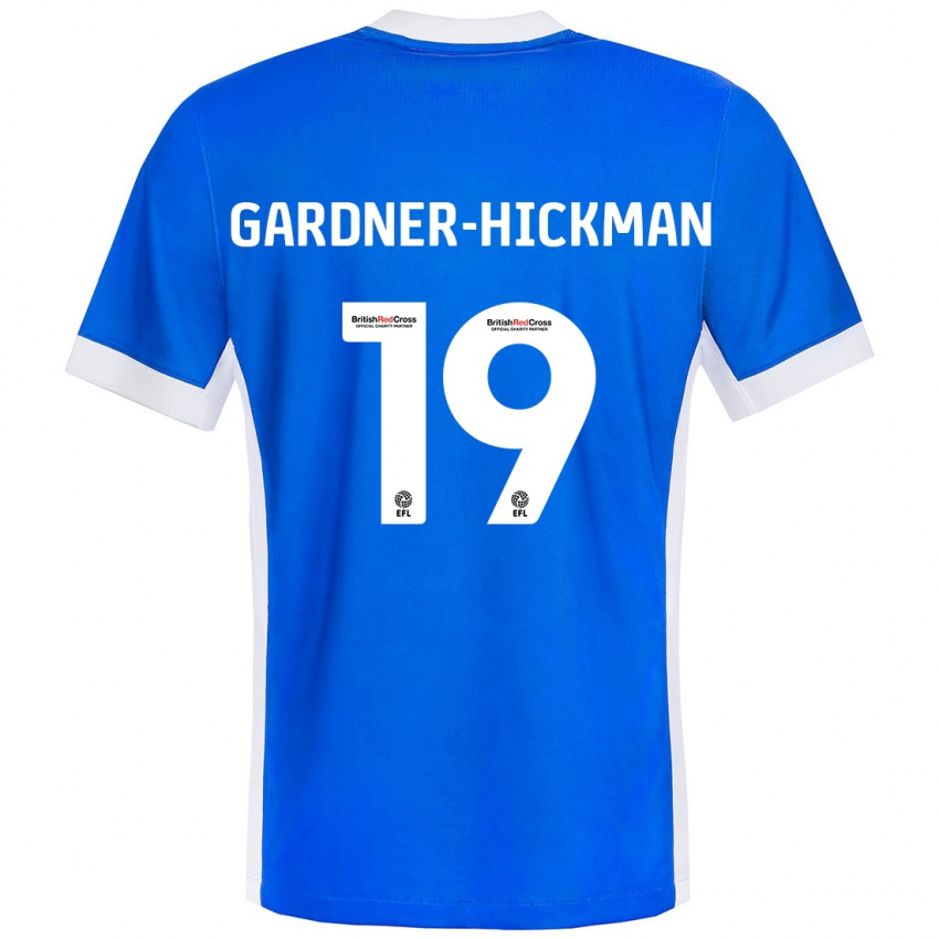 Femme Maillot Taylor Gardner-Hickman #19 Bleu Blanc Tenues Domicile 2024/25 T-Shirt Belgique