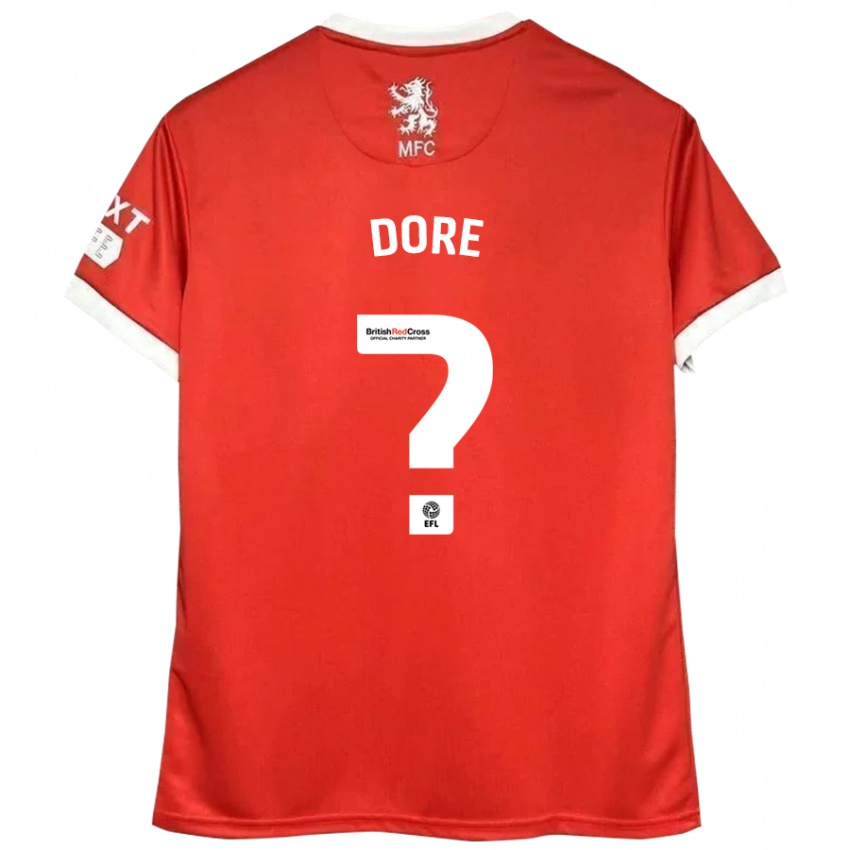 Dames Addis Dore #0 Rood Wit Thuisshirt Thuistenue 2024/25 T-Shirt België