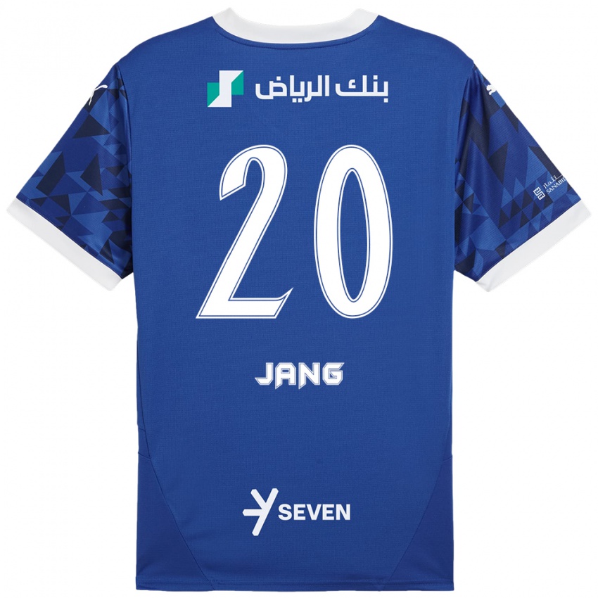 Dames Hyun-Soo Jang #20 Donkerblauw Wit Thuisshirt Thuistenue 2024/25 T-Shirt België