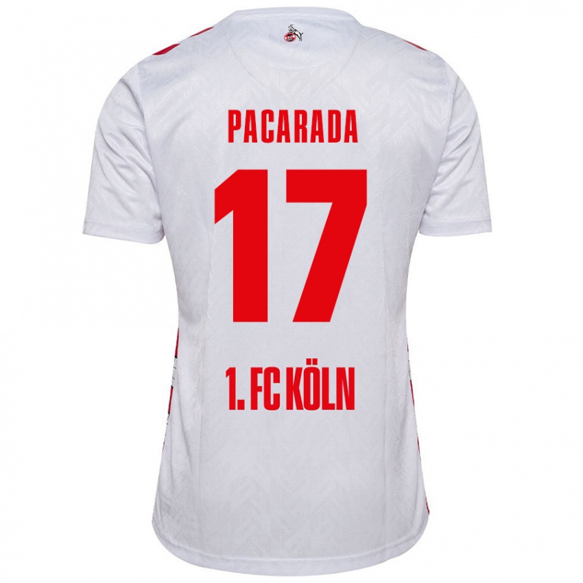 Femme Maillot Leart Paçarada #17 Blanc Rouge Tenues Domicile 2024/25 T-Shirt Belgique