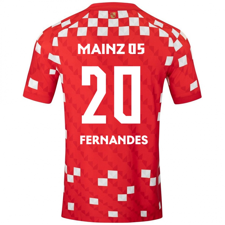 Dames Edimilson Fernandes #20 Wit Rood Thuisshirt Thuistenue 2024/25 T-Shirt België