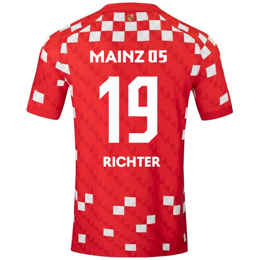 Dames Marc Richter #19 Wit Rood Thuisshirt Thuistenue 2024/25 T-Shirt België