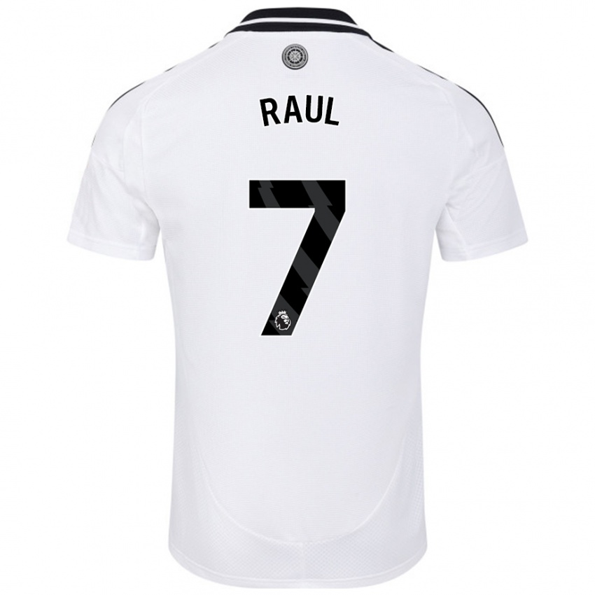 Femme Maillot Raúl Jiménez #7 Blanc Tenues Domicile 2024/25 T-Shirt Belgique