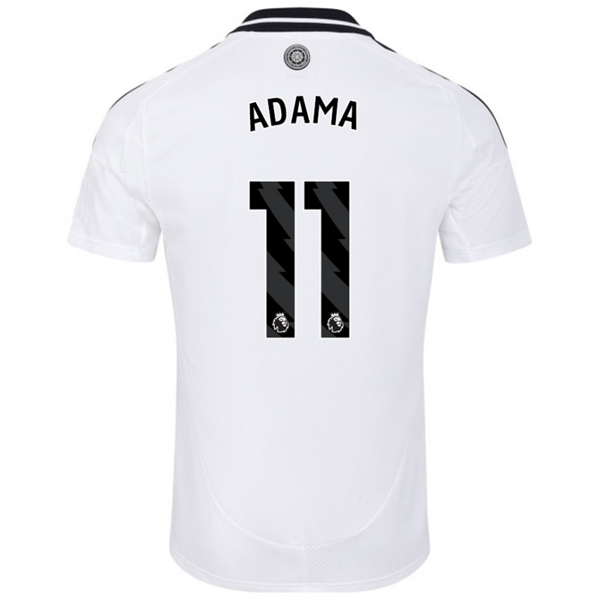 Femme Maillot Adama Traoré #11 Blanc Tenues Domicile 2024/25 T-Shirt Belgique