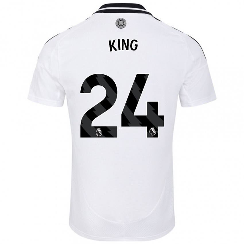 Femme Maillot Joshua King #24 Blanc Tenues Domicile 2024/25 T-Shirt Belgique