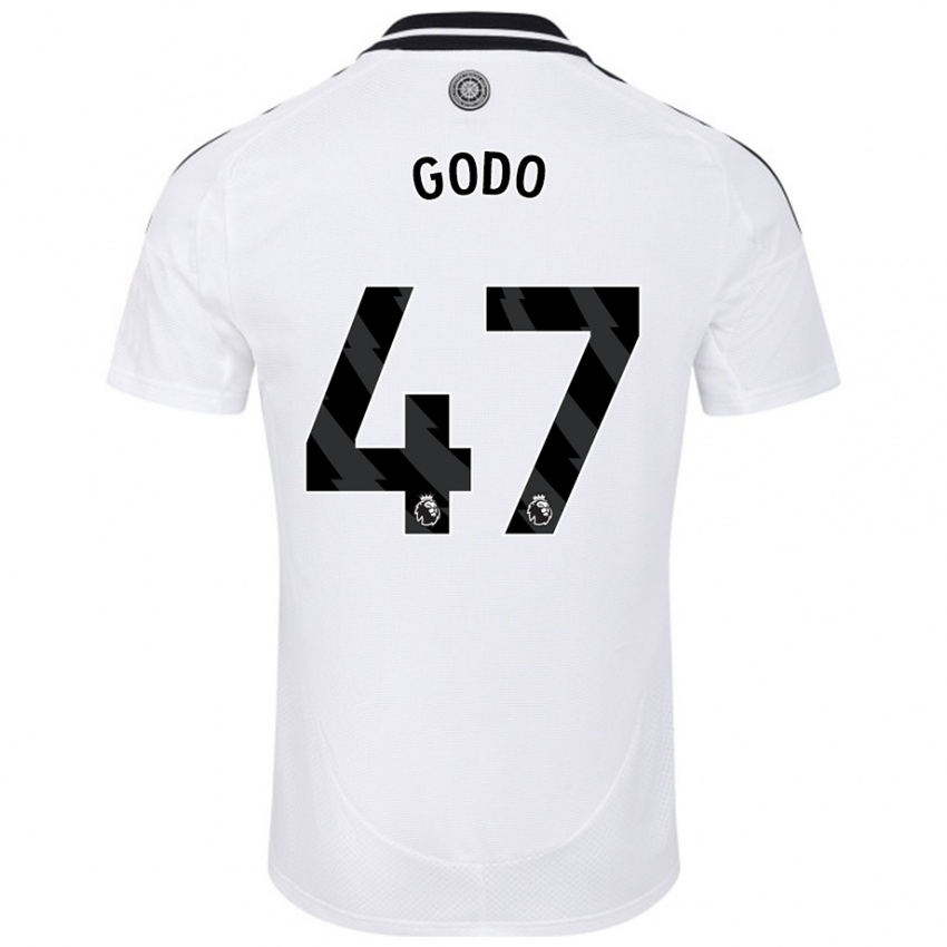 Femme Maillot Martial Godo #47 Blanc Tenues Domicile 2024/25 T-Shirt Belgique