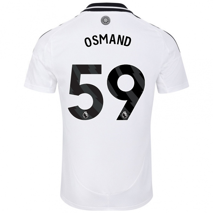 Femme Maillot Callum Osmand #59 Blanc Tenues Domicile 2024/25 T-Shirt Belgique