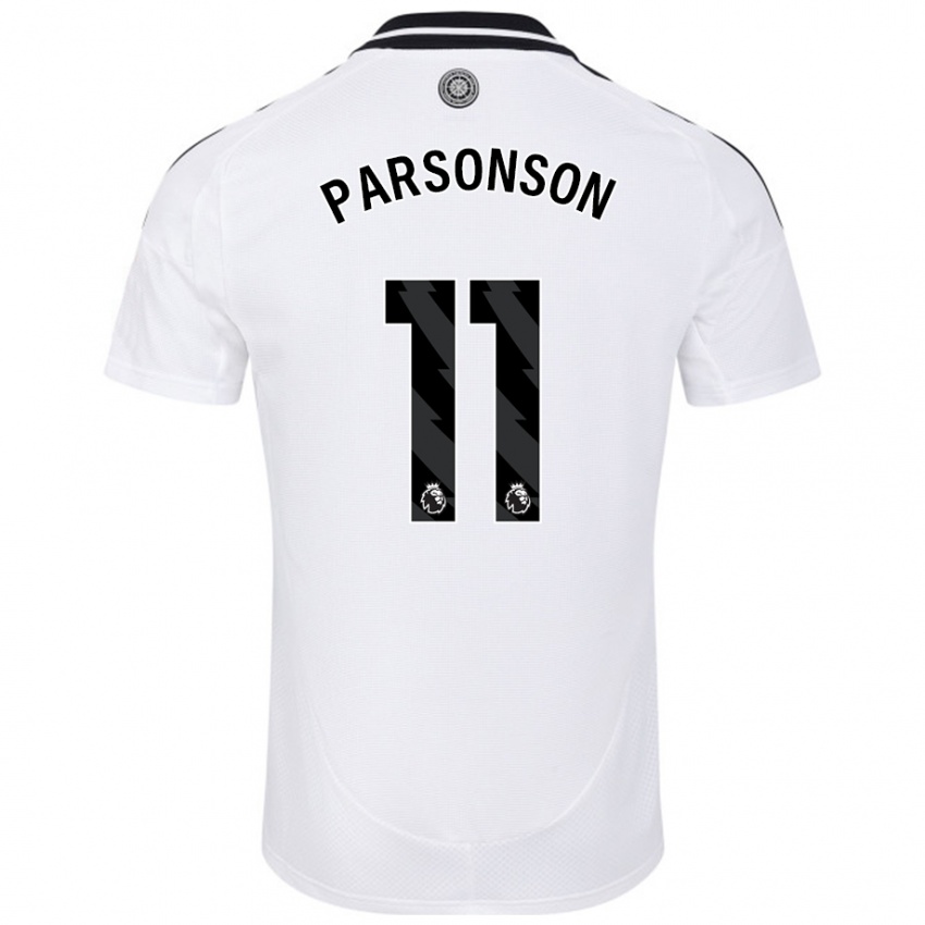 Femme Maillot Madi Parsonson #11 Blanc Tenues Domicile 2024/25 T-Shirt Belgique