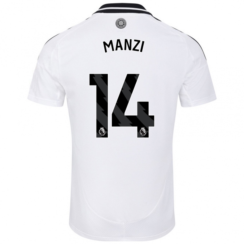 Femme Maillot Sophie Manzi #14 Blanc Tenues Domicile 2024/25 T-Shirt Belgique