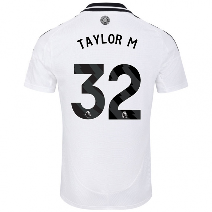 Femme Maillot Belle Taylor-M #32 Blanc Tenues Domicile 2024/25 T-Shirt Belgique