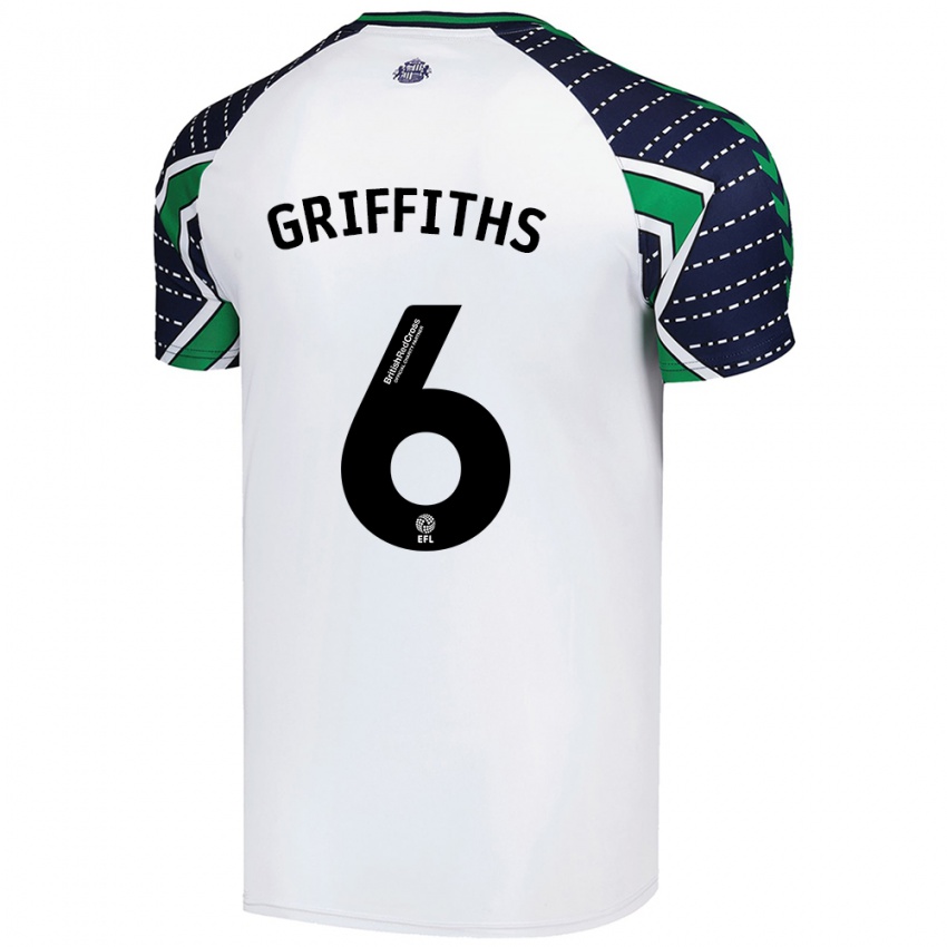 Damen Louise Griffiths #6 Weiß Auswärtstrikot Trikot 2024/25 T-Shirt Belgien