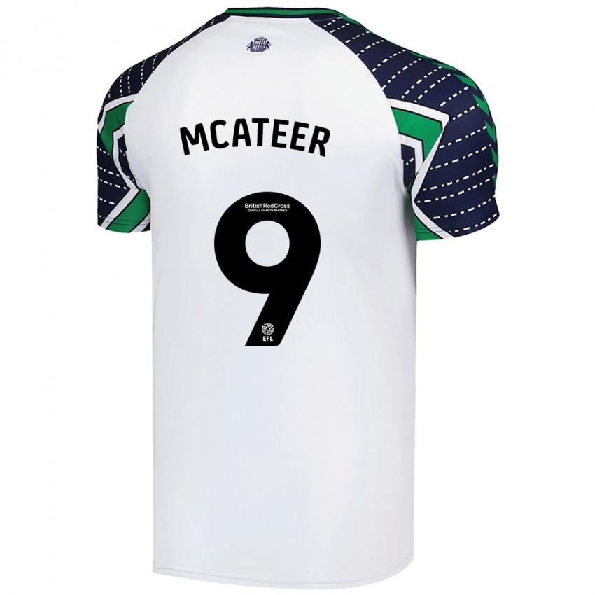 Damen Mary Mcateer #9 Weiß Auswärtstrikot Trikot 2024/25 T-Shirt Belgien