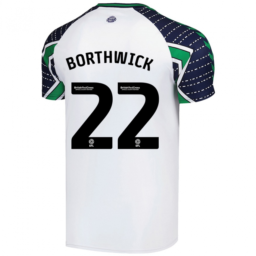 Dames Megan Borthwick #22 Wit Uitshirt Uittenue 2024/25 T-Shirt België