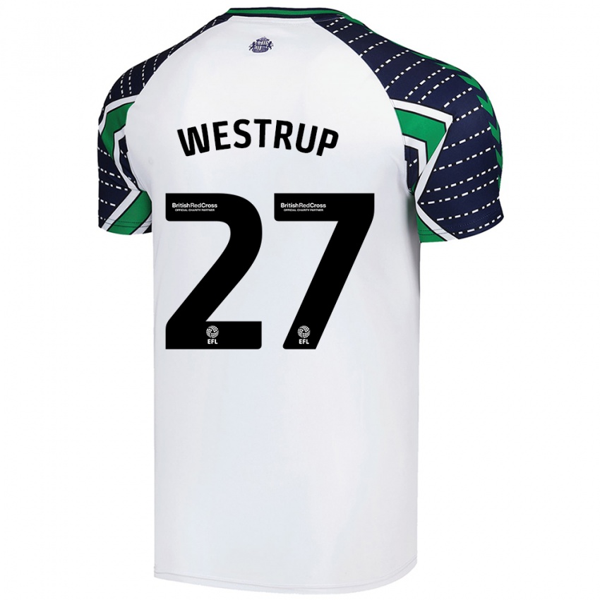 Dames Brianna Westrup #27 Wit Uitshirt Uittenue 2024/25 T-Shirt België