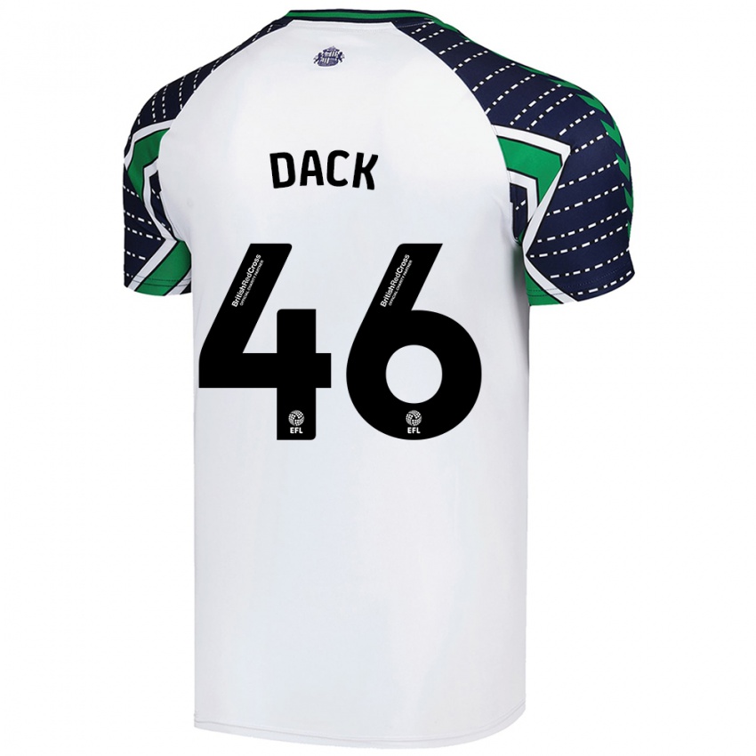 Damen Bradley Dack #46 Weiß Auswärtstrikot Trikot 2024/25 T-Shirt Belgien