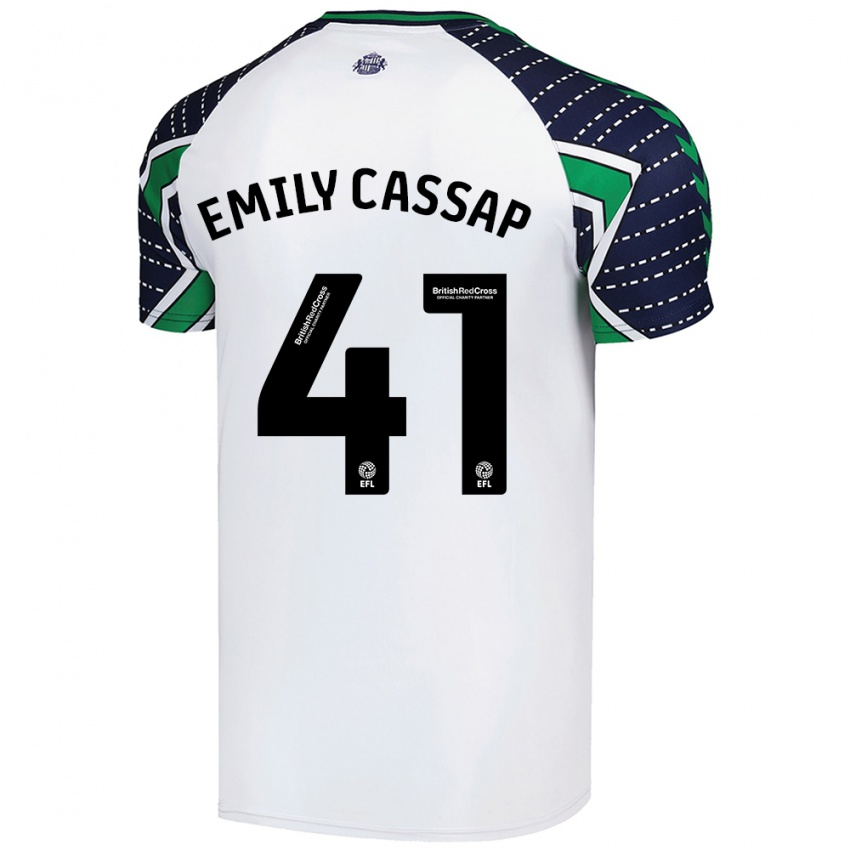 Dames Emily Cassap #41 Wit Uitshirt Uittenue 2024/25 T-Shirt België