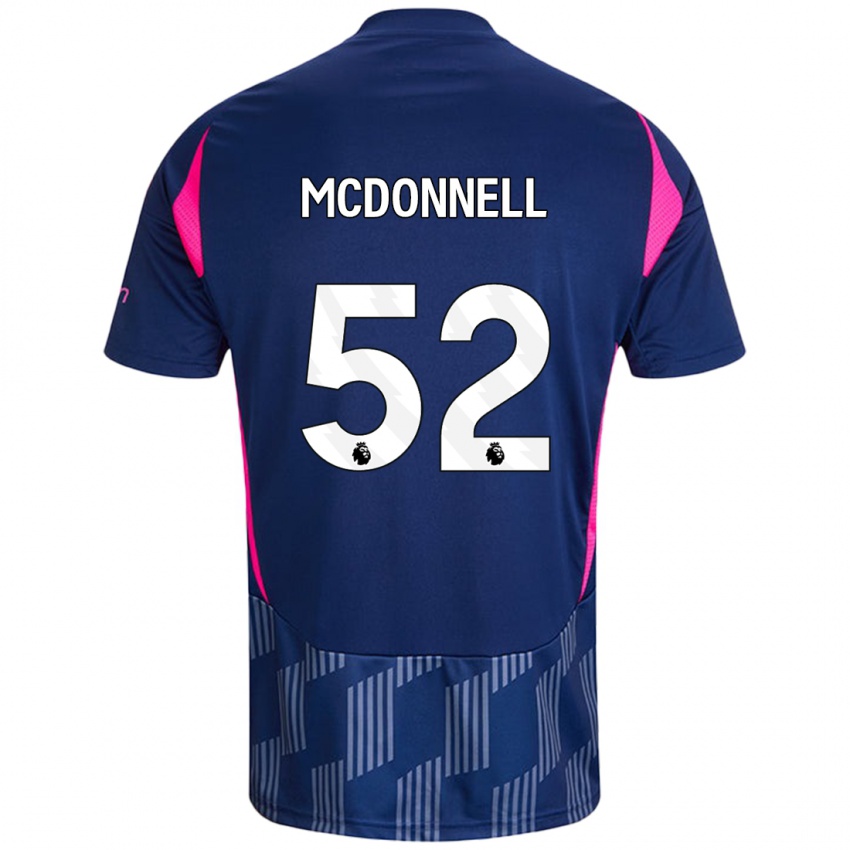 Femme Maillot Jamie Mcdonnell #52 Bleu Royal Rose Tenues Extérieur 2024/25 T-Shirt Belgique