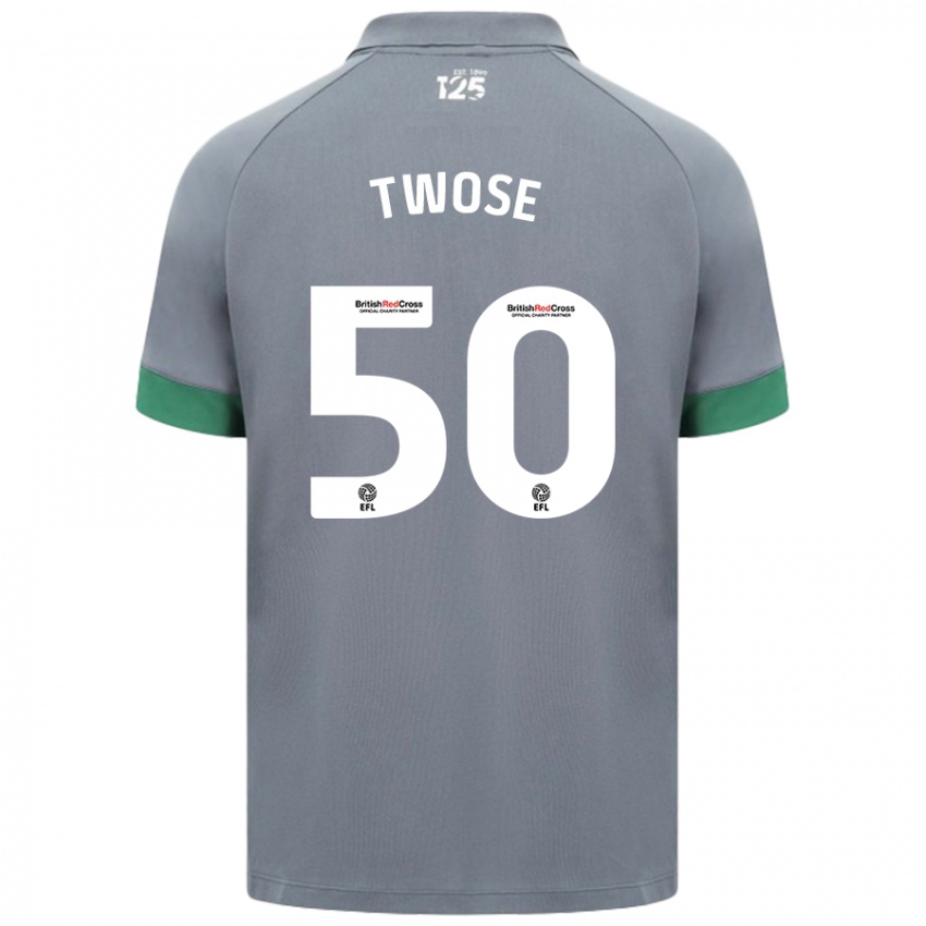 Dames Cody Twose #50 Donkergrijs Uitshirt Uittenue 2024/25 T-Shirt België