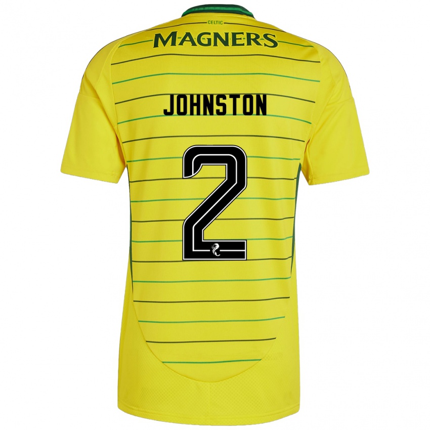 Dames Alistair Johnston #2 Geel Uitshirt Uittenue 2024/25 T-Shirt België