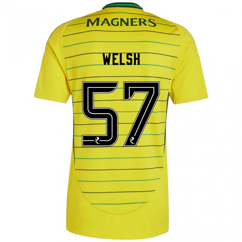 Damen Stephen Welsh #57 Gelb Auswärtstrikot Trikot 2024/25 T-Shirt Belgien