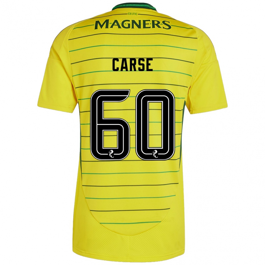 Damen Mackenzie Carse #60 Gelb Auswärtstrikot Trikot 2024/25 T-Shirt Belgien