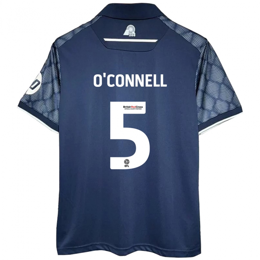 Dames Eoghan O'connell #5 Zwart Uitshirt Uittenue 2024/25 T-Shirt België