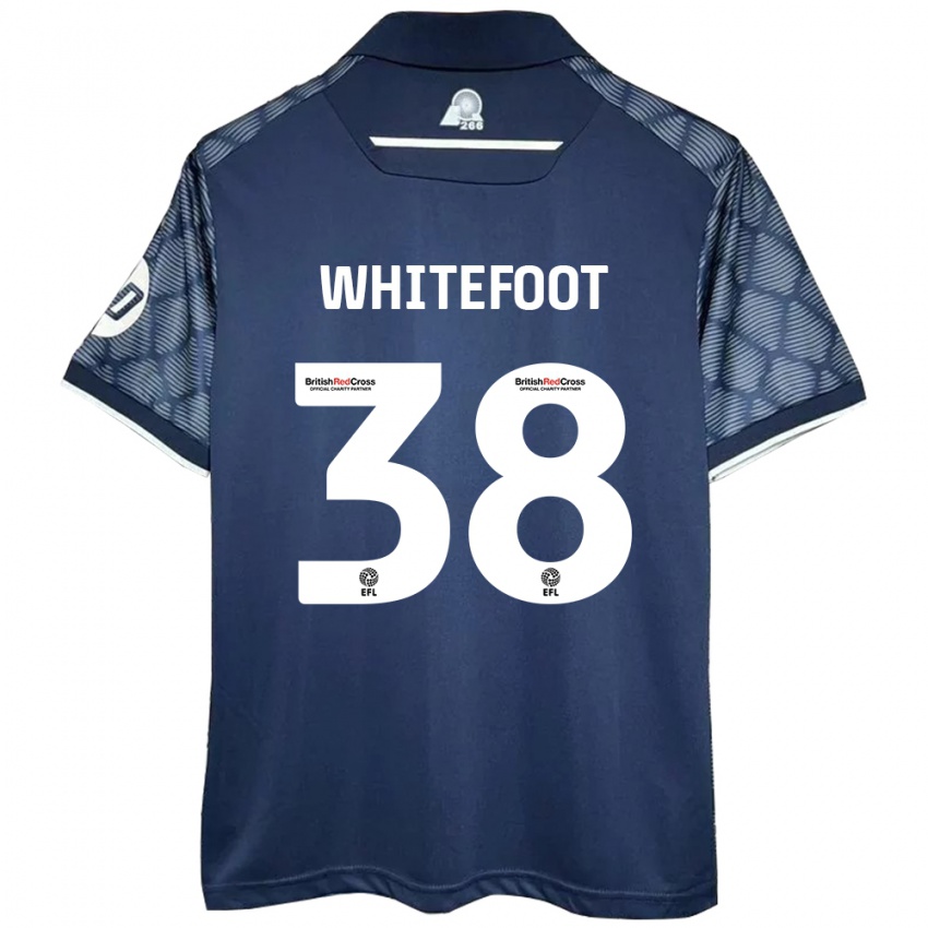 Dames Lily Whitefoot #38 Zwart Uitshirt Uittenue 2024/25 T-Shirt België