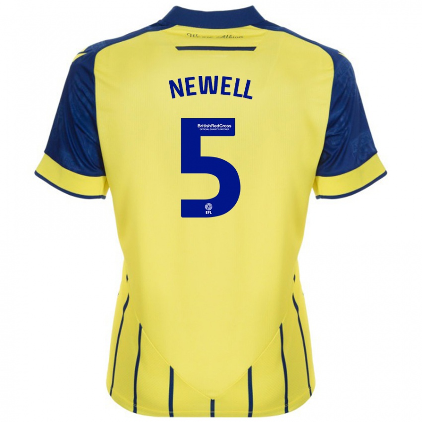 Dames Lucy Newell #5 Geel Blauw Uitshirt Uittenue 2024/25 T-Shirt België