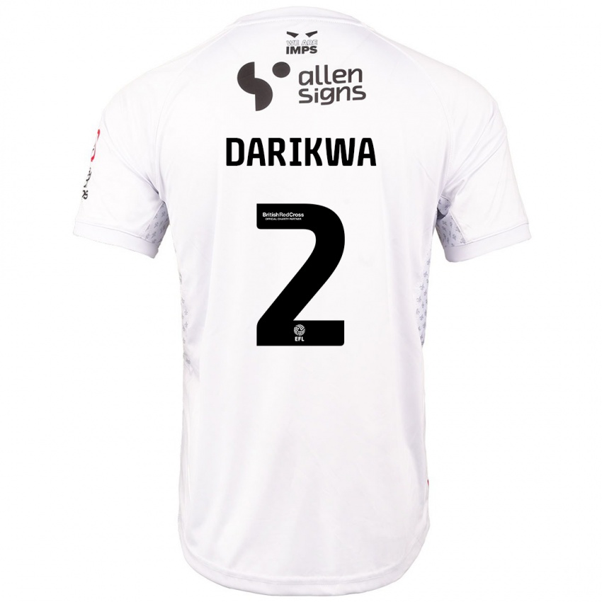 Dames Tendayi Darikwa #2 Rood Wit Uitshirt Uittenue 2024/25 T-Shirt België