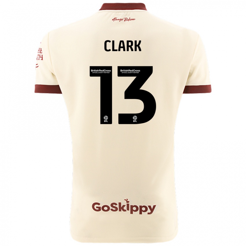 Dames Olivia Clark #13 Crèmewit Uitshirt Uittenue 2024/25 T-Shirt België