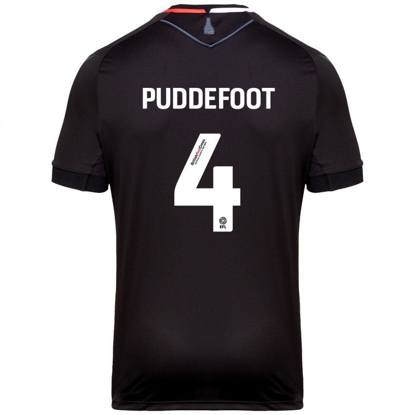 Dames Danielle Puddefoot #4 Zwart Uitshirt Uittenue 2024/25 T-Shirt België